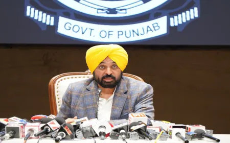 Punjab के CM Bhagwant Singh Mann की Press Conference: Roads से लेकर Gangsters तक, कई बड़े Announcements