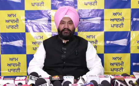 अमृतसर में AAP नेता Talbir की प्रेस कॉन्फ्रेंस:बोले-अकाली दल को नहीं मिल रहा मजबूत उम्मीदवार, बादल पर साधा निशाना