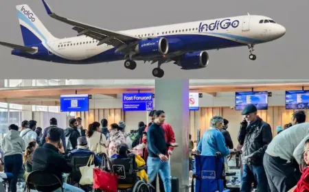 Indigo Crisis: DGCA की बड़ी कार्रवाई, 4 फ्लाइट ऑपरेशंस इंस्पेक्टर्स को किया सस्पेंड, आज CEO से होगी पूछताछ