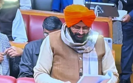 हरियाणा विधानसभा का विंटर सेशन शुरू: भगवा पगड़ी में पहुंचे CM सैनी, किसानों की बाढ़ समस्या और पानी पर जोरदार बहस