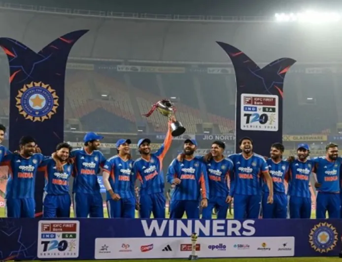 भारत ने लगातार 8वीं टी-20 सीरीज जीती:साउथ अफ्रीका को 5वें मैच में 30 रन से हराया