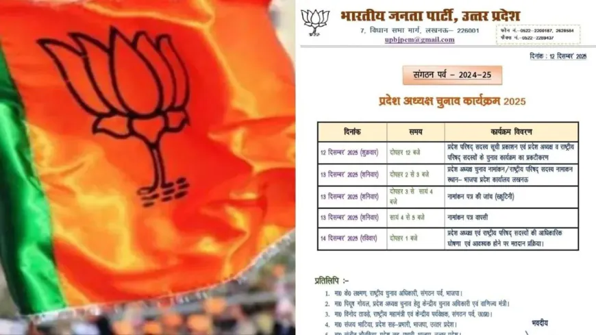 यूपी बीजेपी अध्यक्ष चुनाव के लिए वोटर लिस्ट जारी, जानिए कौन डालेगा Vote, सांसद-विधायक समेत कई MLC भी शामिल