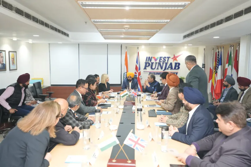 CM मान ने पंजाब को यू.के. के लिए निवेश हब के रूप में प्रस्तुत किया