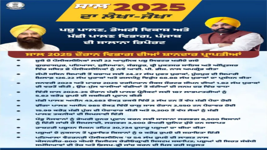 मान सरकार ने बचाई ग्रामीण अर्थव्यवस्था की रीढ़: बाढ़ संकट में पशुधन बचाने 24 घंटे जुटा रहा विभाग, 492 टीमें, 3.19 लाख पशुओं का किया इलाज