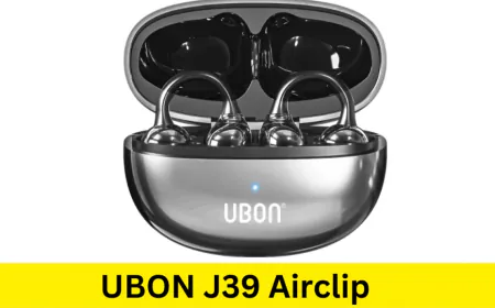 UBON J39 Airclip ओपन-बीम एयरक्लिप डिजाइन के साथ वायरलेस ईयरबड्स हुए लॉन्च
