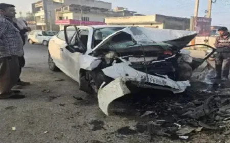 अबोहर में भीषण सड़क हादसा: अनियंत्रित कार चौक से टकराई, दो सगे भाइयों समेत तीन युवकों की मौत