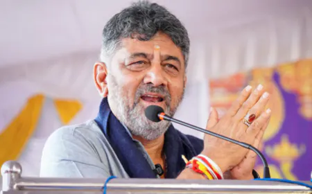 डी.के. शिवकुमार की हुंकार: "गरीबों का भला करने वाला 'हाथ' ही सत्ता में अच्छा लगता है", केंद्र और पड़ोसी राज्यों पर साधा निशाना