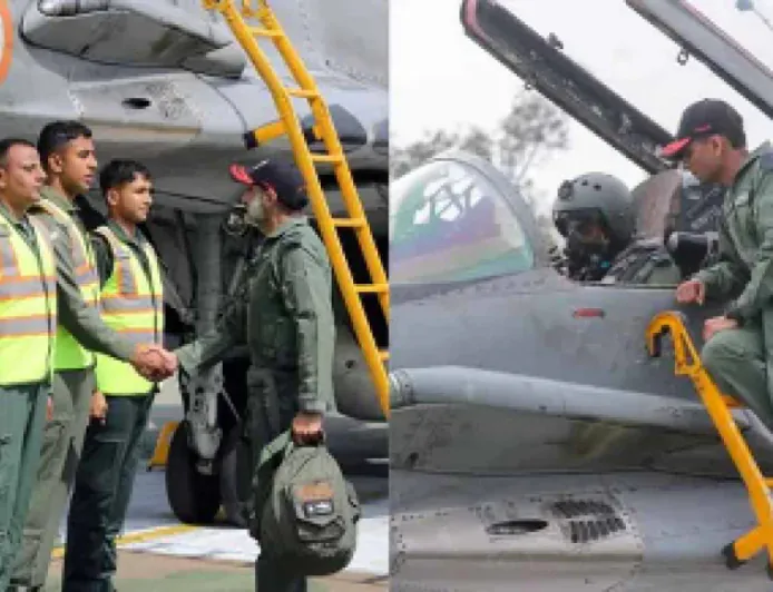 वायुसेना प्रमुख अमरप्रीत सिंह की आदमपुर विज़िट: मिग-29 में भरी उड़ान, परखीं सीमावर्ती एयरबेस की क्षमताएं